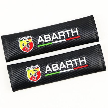 Pads Shoulder Strap Safety Carbon Fiber Universal Abarth Car Seat Belt Shoulder