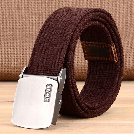 Men's outdoor belt canvas Military enthusiast casual leather belt fabric belt