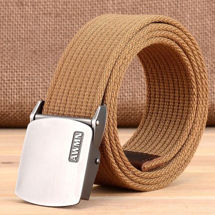 Men's outdoor belt canvas Military enthusiast casual leather belt fabric belt
