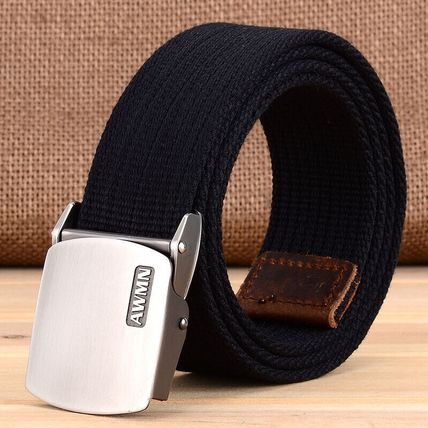 Men's outdoor belt canvas Military enthusiast casual leather belt fabric belt