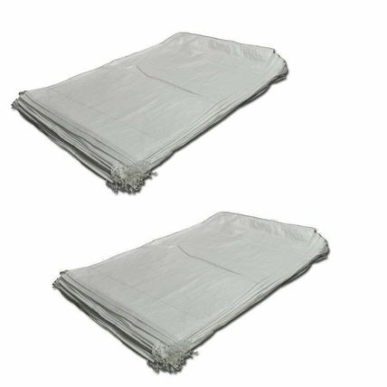Extra Large White Woven Polypropylene Sandbags Sacks Flood Defence Sand Bags PB