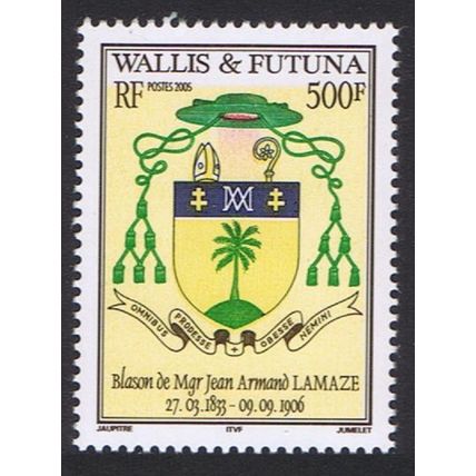 Wallis and Futuna Coat of Arms of His Grace Jean-Armand Lamaze 2005 MNH