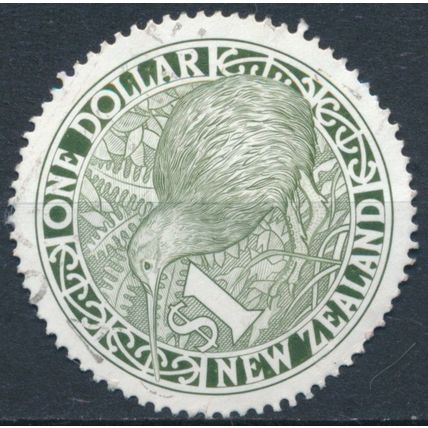 Brown Kiwi: Green - New Zealand 1988 - F H - SG 1490