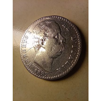 KINGDOM OF ITALY - 2 LIRE 1897