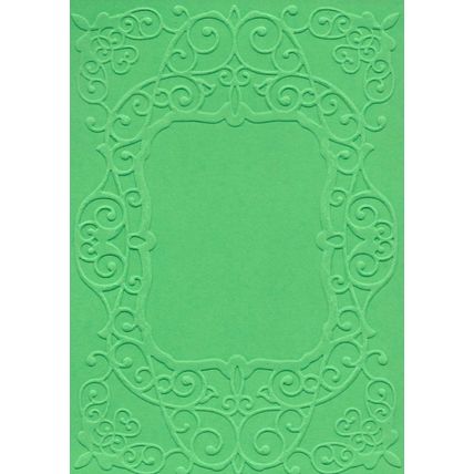 A6 Embossed Card. 10 Sheets. Frame. Cardmaking Scrapbooking Crafts Toppers
