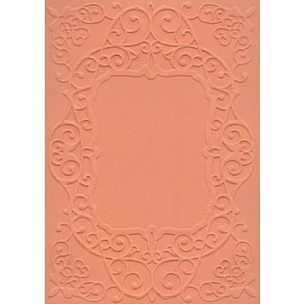 A6 Embossed Card. 10 Sheets. Frame. Cardmaking Scrapbooking Crafts Toppers