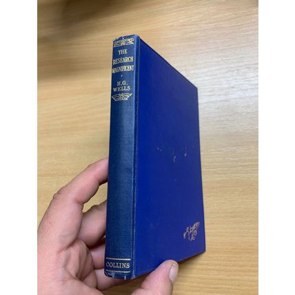 ANTIQUE H G WELLS "THE RESEARCH MAGNIFICENT" FICTION SMALL HARDBACK BOOK (P3)