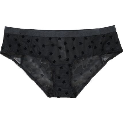 STELLA MCCARTNEY Betty Twinkling Star Bikini Brief Black BNWT