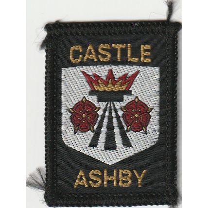 Scout Badge UK - Castle Ashby - White Back (BY46)
