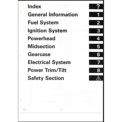 Johnson 90 Thru 115 90° CV Outboard Motor Service Manual 1996 507267 PDF