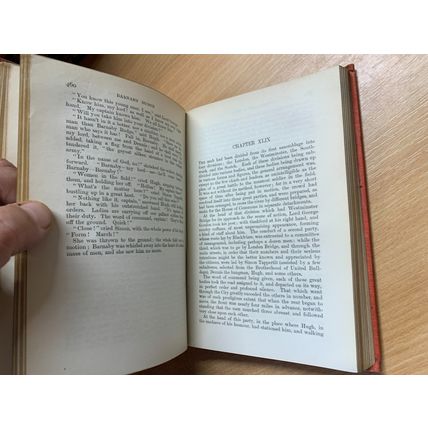 RARE* 1914 CHARLES DICKENS BARNABY RUDGE FIRESIDE EDITION FICTION HB BOOK (P4)