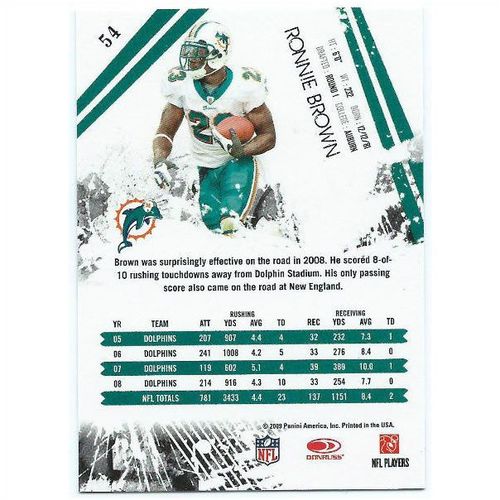 2009 Donruss Rookies and Stars - #54 - Ronnie Brown