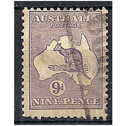 Australia 1932 SG133 9d Violet Good Used ..