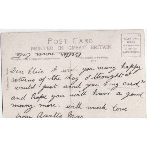 Valentines PPC A Bright & Happy Birthday Dog Roses Poem