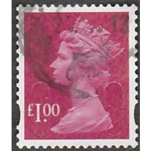 2011 Machin Security £1-00p With M11L in Irridiscent Overprint. G.Used Off Paper