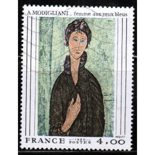 1980 France - Modigliani Painting 4.00fr - Sc# 1693 used
