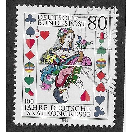 GER 1986 80pf 'GERMAN SKAT CONGRESS' FINE USED (EBID54-075)