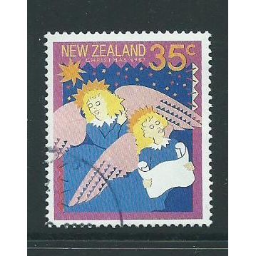 new zealand stamps sg1437 sg 1437 christmas 1987 used