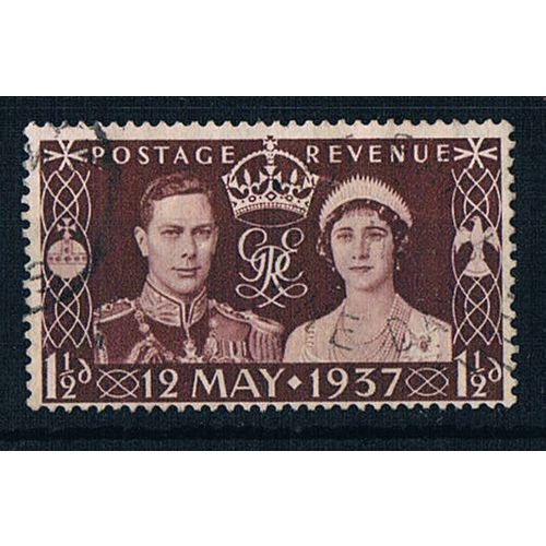 Great Britain 1937 SG461 gb99 Coronation 1 1/2d Used Stamp