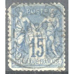 France 1876 - SG279 - 15c blue - Peace & Commerce - used 19