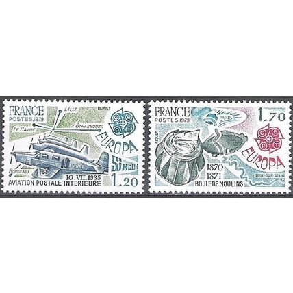 France 1979 Michel 2148 - 2149 Neuf ** Cote (2008) 2.50 € Europa CEPT Histoire