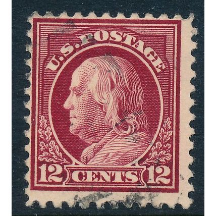 USA Scott 0512a, 12c brown-carmine Franklin, Fine used stamp