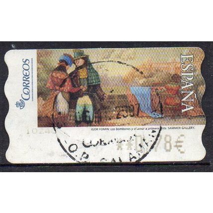 Spain 2006 ATM Label - Paintings - The chocolates, and love... €0,78 Used