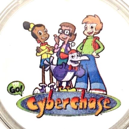 Cyberchase Kids Cartoon Clear Acrylic Keychain Charm Fob Purse Bag Luggage