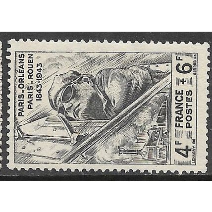 1944 Michel 631 - MNH (**) - TRAIN