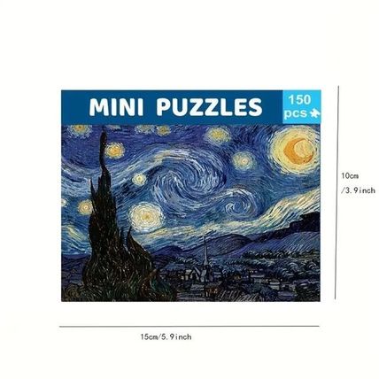 150pcs Van Gogh Starry Night Test Tube Jigsaw Puzzle – Famous Painting Gifts
