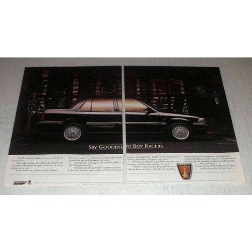 1986 Rover 216 Vitesse Car Ad - Goodbye Boy Racers