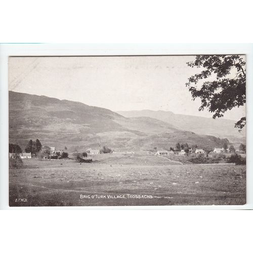 Brig of Turk Village Trossachs Postcard Dainty Series
