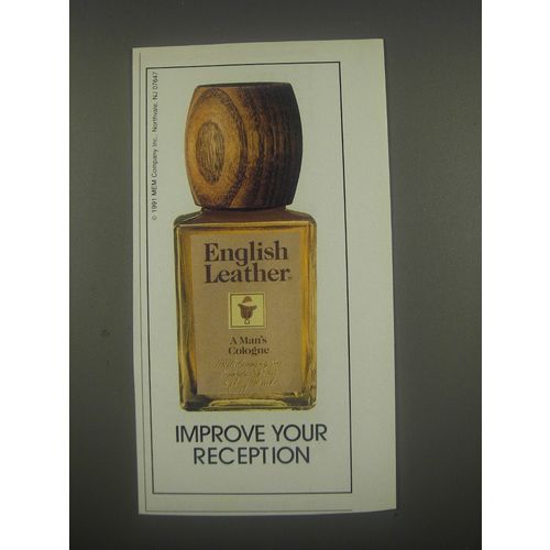 1991 English Leather Cologne Ad - Improve your reception