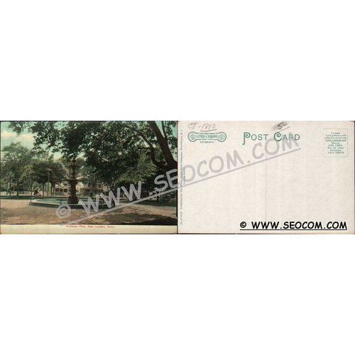 CT New London Postcard Williams Park ct_box4~1810