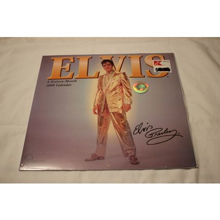 2000 Elvis Presley SIXTEEN MONTH CALENDAR MOSTLY SEALED
