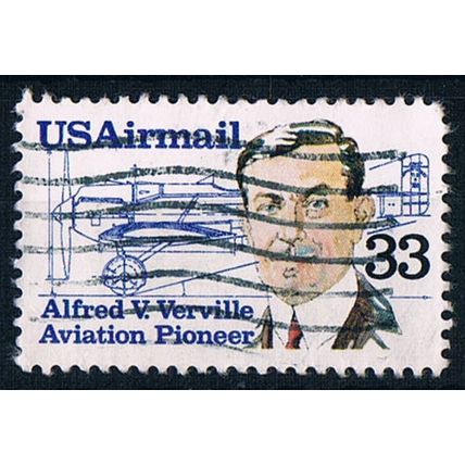 USA 1985 SGA2142 usa46 Alfred V. Verville 33c Used Stamp
