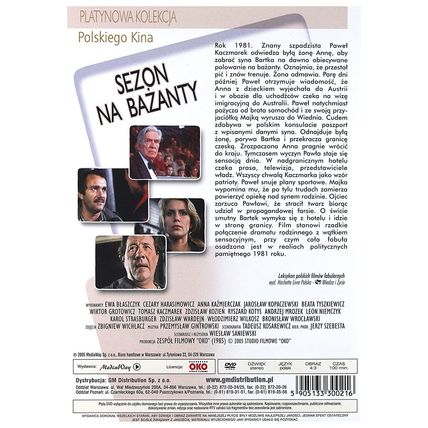 Sezon na bazanty (DVD) 1985 Wieslaw Saniewski POLSKI POLISH (Region Free)