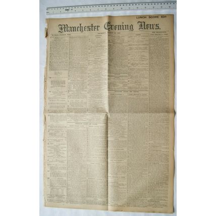 1912 original Manchester Evening News No. 13,544