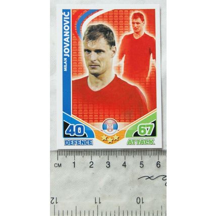 2010 Topps Match Attax World Cup Trading Card - Serbia, Milan Jovanovic