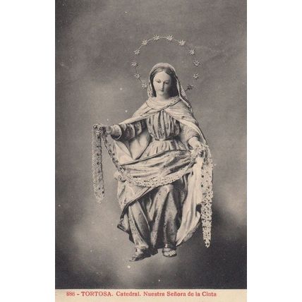 Our Lady Of Tortosa Cinta De Nuestra Senora Antique Spanish Religious Card