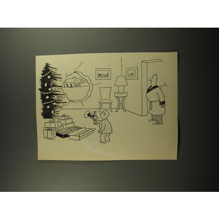 1952 Cartoon by O. Soglow - BigX Martian Disintegrator