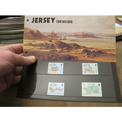 1980 Jersey Mint stamp presentation pack - Island Fortresses