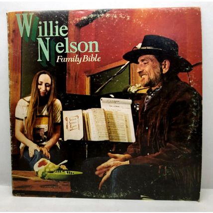WILLIE NELSON Family Bible 1980 LP Vinyl Record US Gov. PX Overseas Only Edition