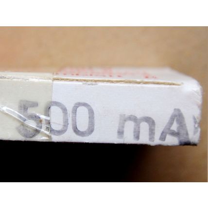 500ma 250V 20mm Quickblow Fuses, ESKA - German Made. Pack of 10 New Old Stock