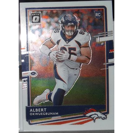 2020 Donruss Optic ALBERT OKWUEGBUNAM (Broncos) Rookie Card #124