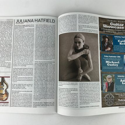 Illinois Entertainer September 2023 Juliana Hatfield Cover plus Local Guide