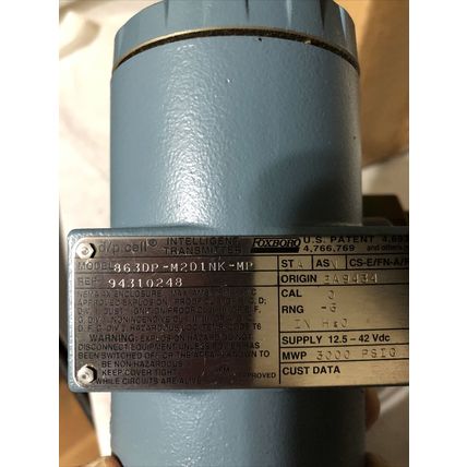 FOXBORO 863DP-M2D1NK-MP INVENSYS PRESSURE TRANSMITTER 0-6IN H2O 863DPM2D1NKMP,BQ