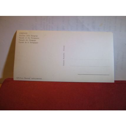 SYNOGOGUE , FIRENZE, ITALY unused vintage postcard =