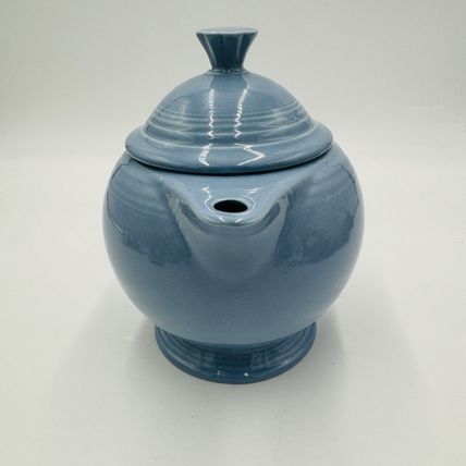 Fiesta Ware Periwinkle Teapot Bue Fiesta Teapot 5 Cup Vintage 7in Retro