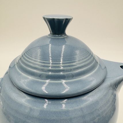 Fiesta Ware Periwinkle Teapot Bue Fiesta Teapot 5 Cup Vintage 7in Retro
